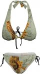 Swimsuit for Women Girl Sexy Conch Seahorse Tops Bottoms Wrap Holiday Removable Padding Bra Halter Triangle Tie