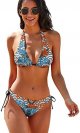 Swimwear for Teens V-Neck A Smooth Sea 2 Piece Bathing Suit Sea Adjustable Strap Tie String