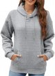 Sweatshirt for Women Fall Fashion Waffle Hoodies Warm Clothes Pullover Lightweight Shirts Comfy Winter Clothes