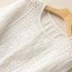 Vintage Embroidered Cotton Linen T Shirt for Women Casual Loose Fit Top Wine Color Blouses for Women