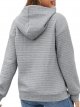 Sweatshirt for Women Fall Fashion Waffle Hoodies Warm Clothes Pullover Lightweight Shirts Comfy Winter Clothes