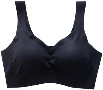 Seamless Ice Silk Sleep Bra for Women Comfortable Wireless Sports Bra Breathable Running Tank Top Gathered Bra