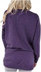 Women's Casual Loose Fit Tunic Tops Long Sleeve Comfy Sweatshirts Pullover T-Shirts Blouses