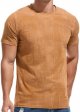 Men's Light Weight T-Shirts - Elastic Cotton Crew Neck Tees S-3XL