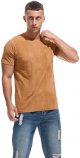 Men's Light Weight T-Shirts - Elastic Cotton Crew Neck Tees S-3XL