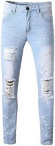 Men's Athletic-Fit Jean Trouser Pure Colour Jean with Zipper Pocket Jean Trouser Solid Fashion Jean Jeans Mens Jeans